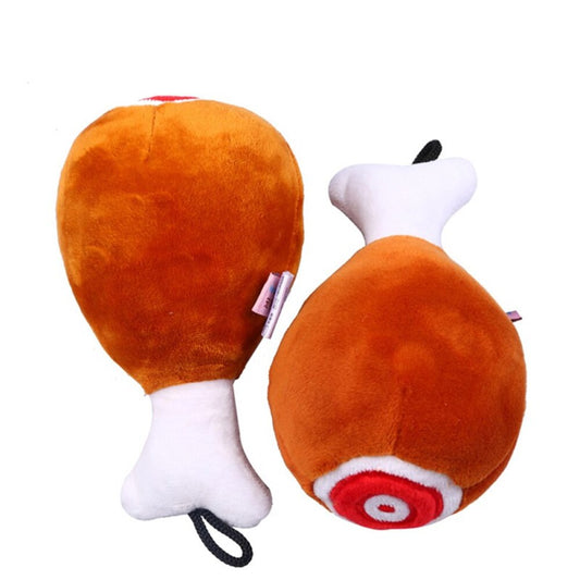 Pet Dog Toys Big Chicken Leg Plush Dogs Chew