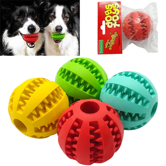 Soft rubber chew ball