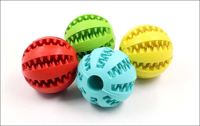 Pet Food Dispenser Ball - Chew Toy for Dogs and Puppies, Promotes Healthy Teeth